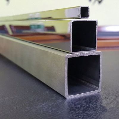 HL Finish Stainless Steel Square Pipe Aisi 201 202 304L 316L RHS SHS For Decoration